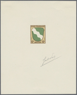 (*) Französische Zone - Allgemeine Ausgabe: 1945, 10 Pfg. Wappen, Hochformatiger Künstlerdruck Im Drei-F - Altri & Non Classificati
