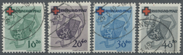 O Französische Zone - Rheinland Pfalz: 1949, Rotes Kreuz Sauber Gestempelt, Gepr. Schlegel BPP. Mi. 44 - Andere & Zonder Classificatie