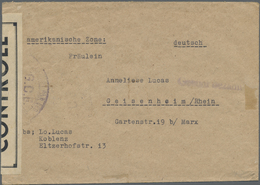Br Französische Zone - Besonderheiten: 1946 (ca.), Bedarfsbrief Aus Koblenz Ohne Poststempel Mit L1 "Ge - Other & Unclassified