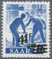 ** Saarland (1947/56): 1948, 4 Fr. Auf 16 Pf. Mit Doppeltem Aufdruck Postfrisch In Einwandfreier Erhalt - Nuovi
