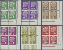 **/ Saarland (1957/59) - OPD Saarbrücken: 1957, Freimarken Heuss (I), 1 (Fr) Bis 200 (Fr) Je Im Postfris - Used Stamps