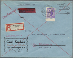 Br Bizone: 1945, 3 Pf Blauviolett AM-Post, 26 Stück Incl. 25er-Block Als Portogerechte Massen-MeF Auf E - Sonstige & Ohne Zuordnung