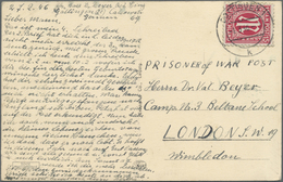Br Bizone: 1945, 15 Pf Karminrot, EF Auf Kriegsgefangenenpostkarte Nach London, Kartentext Datiert Vom - Sonstige & Ohne Zuordnung