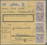 Br Bizone: 1945, 3 Pf Grauviolett AM-Post Dt.Druck, Gez. 11, 20 Stück Als Portogerechte Massen-MeF Auf - Autres & Non Classés