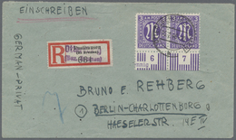 Br Bizone: 1945, 3 Pf Dkl'blauviolett AM-Post Dt.Druck, Gez. 11, 14 Stück Als Portogerechte Massen-MeF - Altri & Non Classificati