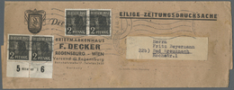 Br Bizone: 1948, 2 Pf Arbeiter Bandaufdruck, Zwei Waager. Paare Incl. UR-Paar Mit HAN 6014.48 1 Als Por - Autres & Non Classés