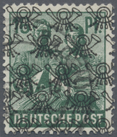 O Bizone: 1948. Netzaufdruck 16 Pf In C-Farbe, Gestempelt. ARGE-Farbbestimmung. (Michel 400,- Euro) - Autres & Non Classés