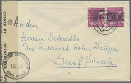 Br Bizone: 1948, 2 X 40 Pf Arbeiter Bandaufdruck, Portogerechte MeF Auf Auslandsbrief Der 2.Gewichtsstu - Autres & Non Classés