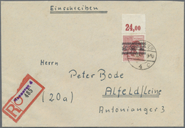 Br Bizone: 1948, 60 Pf Arbeiter Hellbraunkarmin Bandaufdruck, Marke Vom Oberrand Im Plattendruck, Als P - Sonstige & Ohne Zuordnung