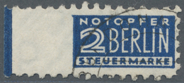 O Bizone - Zwangszuschlagsmarken: 1948, 2 Pf Notopfermarke Mit Postmeistertrennung L 9½ Donauwörth, Li - Sonstige & Ohne Zuordnung