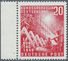 ** Bundesrepublik Deutschland: 1949, 20 Pfg. Rot Luxusrandstück Mi. 400.- E - Autres & Non Classés