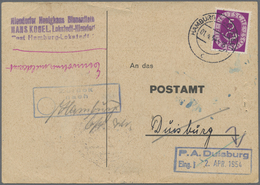 Br Bundesrepublik Deutschland: 1951, 5 Pf Posthorn, EF Auf Anschriftenprüfung Von Hamburg-Lokstedt, 1.4 - Autres & Non Classés