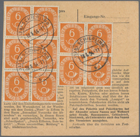 Br Bundesrepublik Deutschland: 1951, 6 Pf Posthorn, 10 Stück (4er- Und 6er-Block) Als Portogerechte MeF - Andere & Zonder Classificatie