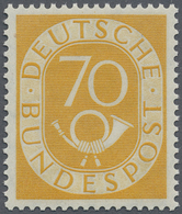 ** Bundesrepublik Deutschland: 1952, 70 Pf. Posthorn Gelborange, Tadellos Postfrischer Einzelwert, Mi. - Andere & Zonder Classificatie