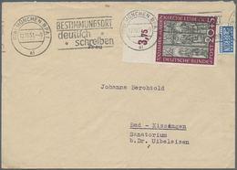 Br Bundesrepublik Deutschland: 1951, 10 Und 20 Pfg. Marienkirche Je Als Portogerechte EF Auf Postkarte - Altri & Non Classificati