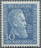 ** Bundesrepublik Deutschland: 1951, 30 Pf. 50 Jahre Röntgen Mit Wasserzeichen 4 Z, Einwandfrei Postfri - Autres & Non Classés