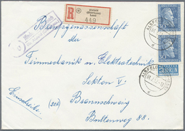 Br Bundesrepublik Deutschland: 1952, 30 Pfg. Röntgen Im Senkrechten Paar Auf Portogerechtem Einschreibe - Sonstige & Ohne Zuordnung