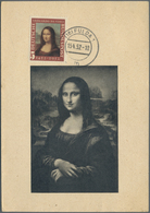 Br Bundesrepublik Deutschland: 1952, 5 Pfg. Mona Lisa Auf Maximumkarte Mit Tagesstempel (16) FULDA 1 M - Sonstige & Ohne Zuordnung