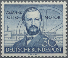 ** Bundesrepublik Deutschland: 1952, 30 Pfg. Otto-Motor Mit Seltener Abart „Wasserzeichen 4 Z Statt 4 W - Autres & Non Classés