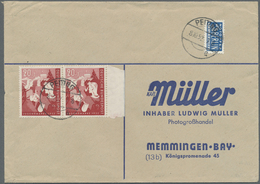 Br Bundesrepublik Deutschland: 1952, 20 Pfg. Bundesjugendplan Im Waagerechten Paar Auf Doppelt Schweren - Sonstige & Ohne Zuordnung