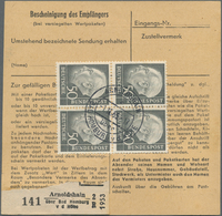 Br Bundesrepublik Deutschland: 1954, 50 Pf Heuss, Viererblock Mit Zentrischem Stempel Arnoldshain über - Autres & Non Classés