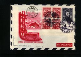 Austria / Oesterreich 1950 Ballonpost Interesting Cover - Balloon Covers