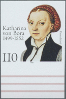 ** Bundesrepublik Deutschland: 1999, Katharina Von Bora 110Pf, UNGEZÄHNT, Postfrisches Unterrandstück, - Altri & Non Classificati