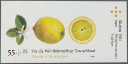 ** Bundesrepublik Deutschland: 2010, 55 C. Zitrone, Ungezähntes Randstück, Postfrisch. - Altri & Non Classificati