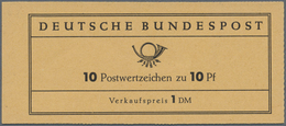 ** Bundesrepublik - Markenheftchen: 1960, Heuss I Versuchsheftchen Mit H - BC. Mit Roter Bogenlaufnumme - Sonstige & Ohne Zuordnung