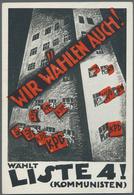 Ansichtskarten: Politik / Politics: 1924, "Wir Wählen Auch! Wählt Liste 4! (Kommunisten)", Russische - Personaggi