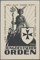 Ansichtskarten: Propaganda: 1922 (ca). S/W-Karte "Jungdeutscher Orden" (Bruder Zickerow) Mit Abb. "O - Parteien & Wahlen
