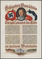 Ansichtskarten: Propaganda: 1933 (ca). Farbkarte "Schlageter's Vermächtnis / Ich Habe Gehandelt Aus - Politieke Partijen & Verkiezingen