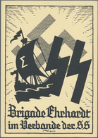 Ansichtskarten: Propaganda: 1933, "Brigade Ehrhardt Im Verbande Der SS", S/w Propagandakarte Ungebra - Partis Politiques & élections