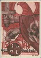 Ansichtskarten: Propaganda: 1935, "NSDAP Gau Groß-Berlin", Farbige Propagandakarte, Gelaufen Mit Tex - Partis Politiques & élections