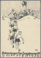Ansichtskarten: Propaganda: 1936. S/W-Karte "Ostseelager Des Jungbanners 37" Mit Abb. "Mitglieder De - Partis Politiques & élections