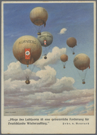 GA Ansichtskarten: Propaganda: 1937. Postkarte 6 Pf Hindenburg "Pflege Des Luftsports ..." Mit Abb. "Fr - Partiti Politici & Elezioni