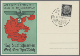 Ansichtskarten: Propaganda: 1939, "Tag Der Briefmarke Im Groß-Deutschen Reich" Mit Entsprechenden SS - Partis Politiques & élections