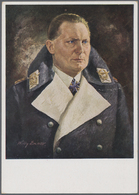 Ansichtskarten: Propaganda: 1940 (ca). Farbkarte Mit Abb. "Hermann Göhring". Nach Einem Gemälde Von - Partis Politiques & élections