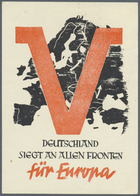 Ansichtskarten: Propaganda: 1941, Farbkarte "Deutschland Siegt An Allen Fronten Für Europa", Mit Abb - Parteien & Wahlen