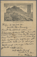Ansichtskarten: Vorläufer: 1878, "BROCKEN-HOTEL", Vorläuferkarte Mit R2 HOYM 29.8 , Die Marke Ist Le - Ohne Zuordnung