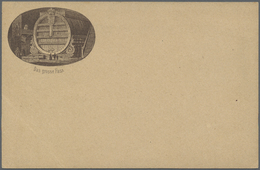 GA Ansichtskarten: Vorläufer: 1879 Ca., HEIDELBERG DAS GROSSE FASS, Vorläuferkarte 5 Pf. Lila Als Priva - Ohne Zuordnung