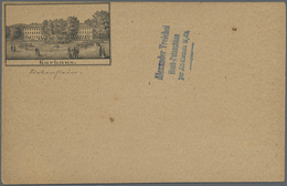 GA Ansichtskarten: Vorläufer: 1879 Ca., LIEBENSTEIN KURHAUS, Vorläuferkarte 5 Pf. Lila Als Privatganzsa - Non Classificati