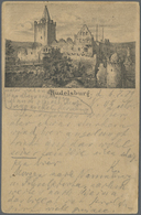 GA Ansichtskarten: Vorläufer: 1879, RUDELSBURG, Vorläuferkarte 5 Pf. Lila Als Privatganzsache, Stempel - Non Classificati