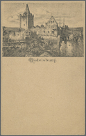 GA Ansichtskarten: Vorläufer: 1879 Ca., RUDELSBURG, Vorläuferkarte 5 Pf. Lila Als Privatganzsache, Unge - Non Classificati