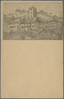 GA Ansichtskarten: Vorläufer: 1879 Ca., WARTBURG, Vorläuferkarte 5 Pf. Lila Als Privatganzsache, Ungebr - Non Classificati