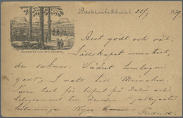 GA Ansichtskarten: Vorläufer: 1879, BASTEI, Vorläuferkarte 10 Pf. Adler Als Privatganzsache Mit R3 BAST - Non Classés