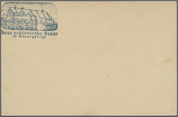 GA Ansichtskarten: Vorläufer: 1880 (ca). Privat-Postkarte 5 Pfge Violett Ziffer Mit Bläulicher Abb. Rs. - Non Classificati