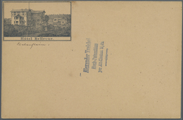 GA Ansichtskarten: Vorläufer: 1880 Ca., BAD LIEBENSTEIN, Hotel Bellevue, Vorläuferkarte 5 Pf. Lila Als - Ohne Zuordnung