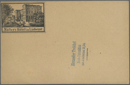 GA Ansichtskarten: Vorläufer: 1880 Ca., BAD LIEBENSTEIN, Müller's Hotel In Liebenst., Vorläuferkarte 5 - Ohne Zuordnung