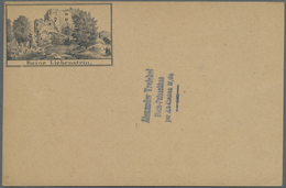 GA Ansichtskarten: Vorläufer: 1880 Ca., BAD LIEBENSTEIN, Ruine Liebenstein, Vorläuferkarte 5 Pf. Lila A - Non Classificati